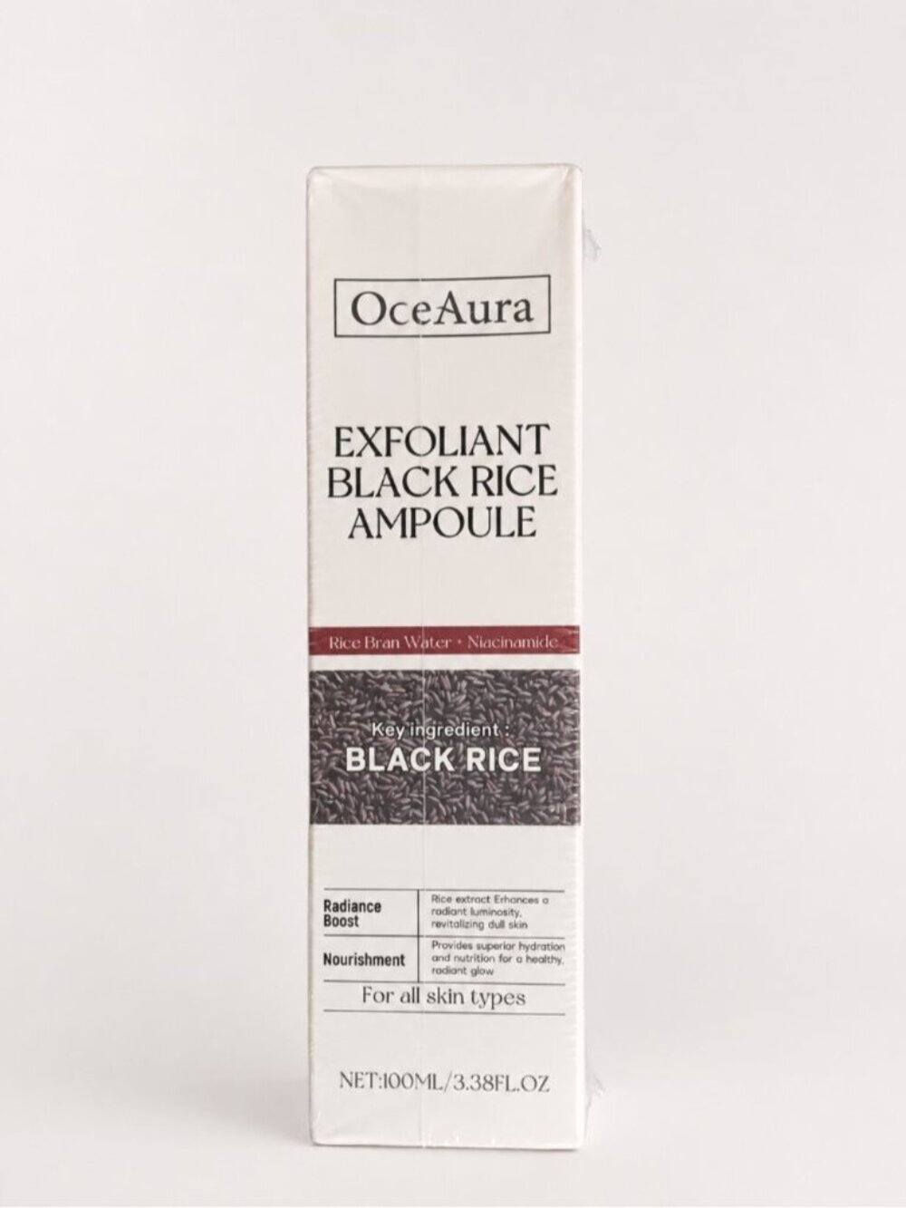 OceAura Black Rice Exfoliating Ampoule Niacinamide Salicylic Acid 100ml